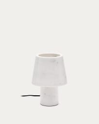 Lampada da tavolo Alaro in marmo bianco