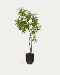 Artificial Pachira tree in black pot 180 cm