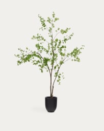 Árvore artificial Enkianthus com vaso preto 214 cm