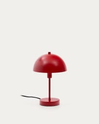 Oronja metal table lamp in a red painted finish.