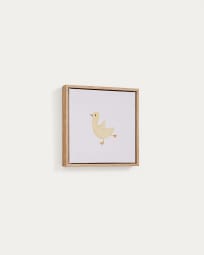 Milu picture of a yellow chick, 20 x 20 cm