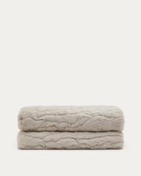 Eyra jaquard furry blanket, 130 x 170 cm