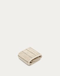 Asciugamano Rune 100% cotone jacquard beige 30 x 50 cm