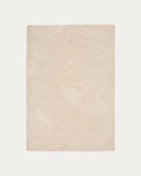 Domm white wool rug, 160 x 230 cm