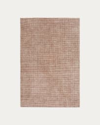 Tapis Elvan mélange de viscose et jute terracotta 160 x 230 cm