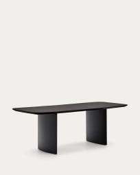 Litto black, lacquered MDF table, 200 x 100 cm