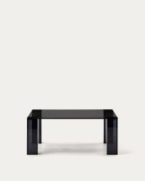 Adularia dark-grey, tempered-glass side table, 85 x 85 cm