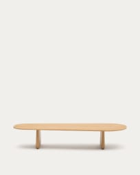 Pirita coffee table made from solid oak wood in a natural finish, 146 x 56.5 cm FSC 100%