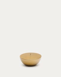 Quira small candle holder in gold-coloured stainless steel