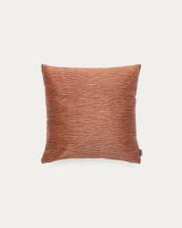 Housse de coussin Mirca structurée marron 45 x 45 cm