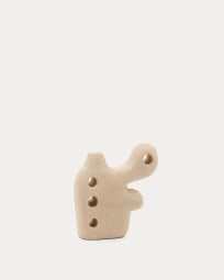 Arif stone sculpture in a beige finish, 20 cm