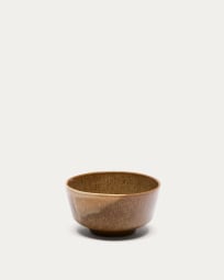 Brown ceramic Nagoli bowl