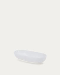 Eval white alabaster serving dish