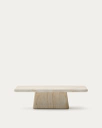 Drasi salontafel van cement met afwerking van travertijneffect 140 x 70 cm
