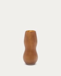 Crila light brown glass vase, 32 cm
