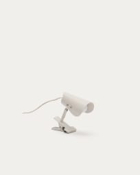 Jula small lamp with clamp in grey metal