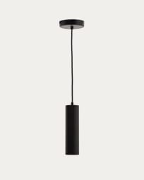 Andia aluminium ceiling lamp with black painted finish
