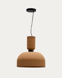 Nibla ceiling lamp in terracotta-effect metal Ø40cm