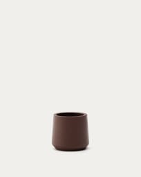 Calun maroon cement planter Ø 32cm