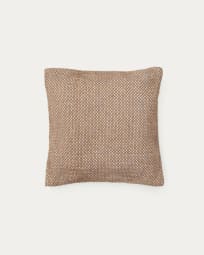 Housse de coussin Eriam 100% PET beige 50 x 50 cm