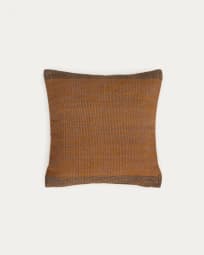 Cushion cover Delnar 100% PET light orange 45 x 45 cm