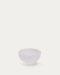 Eval white alabaster bowl