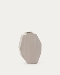 Lahara grey papier-mâché vase 32cm