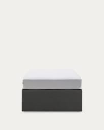 Matters folding sofa in black for a 90 x 190 cm mattress