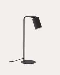 Manie metal desk lamp in metal with black cast-iron-effect finish