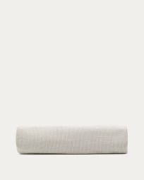 Funda per a capçal Valma de xenilla perla per a llit de 90 x 200 cm