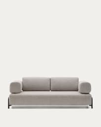 3-zitsbank Compo beige-grijs 232 cm