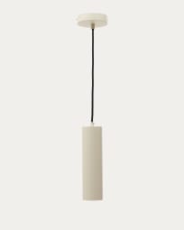 Andia aluminium ceiling lamp with beige painted finish