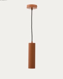 Plafonnier Andia en aluminium avec finition peinte terracota