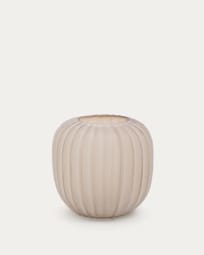 Lumia beige glass vase 38cm