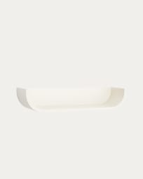 Salaya shelf in lacquered beige ash laminated plywood 60 x 12 cm