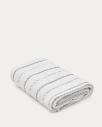 Rune bath towel 100% cotton jacquard white 70 x 140 cm