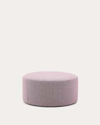 Kaeli purple footrest with removable cover Ø90cm