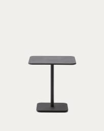Mesa de exterior Brai de acero galvanizado gris oscuro 70 x 70 cm