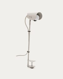 Jula desk lamp with clamp in grey metal
