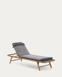 Liegenkissen Delnar 100 % PET blau 155 x 50 cm