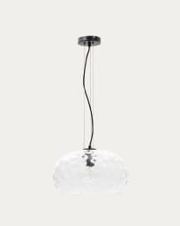 Balma transparent glass ceiling lamp, Ø 40 cm