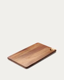 Plateau de service Sardis en bois d’acacia et en rotin FSC 100 % 35 x 20 cm