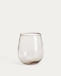 Sileia cup made of brown recycled glass