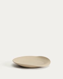Ebenor beige ceramic table centerpiece Ø 30 cm