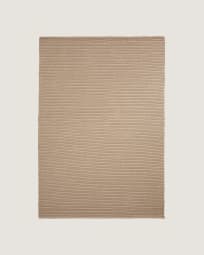 Rug Ardelia in synthetic fibers beige 160 x 230 cm