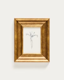 Yalira picture with botanical illustration 32.8 x 70cm