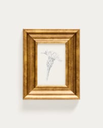Yalira picture with botanical illustration 32.8 x 70cm