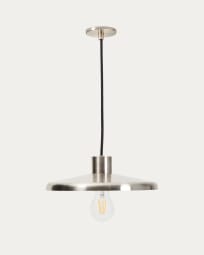 Nuvira ceiling lamp in light grey brushed metal