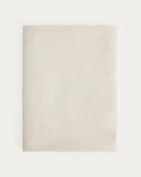 Aldine stone grey cotton and linen tablecloth 170 x 250cm