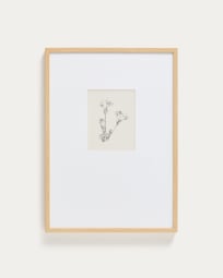 Lirena picture with botanical illustration 50 x 70cm